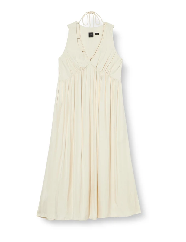 Pinko Women's Nemesi Abito Twill Viscosa Cocktail Dress, P97_Pink Tint, 12