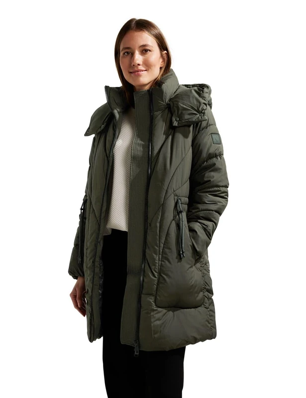 Cecil Women's B100900 Winter Coat, Green, L
