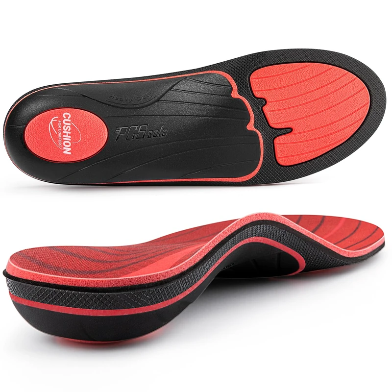PCSsole Orthopedic Insoles for Plantar Fasciitis, Heel Spur Insoles, Flat Feet, Foot Pain, Arch Support, Comfort Orthotic Insoles for Men and Women