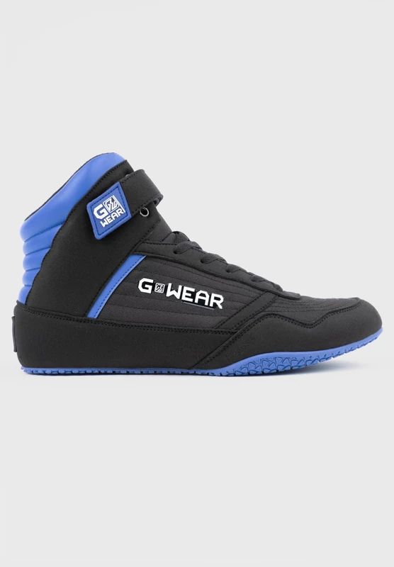 Gorilla Wear Unisex Gwear Classic High Tops Sneaker, Black Blue, 12 UK