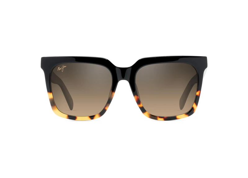 Maui Jim Toits Sunglasses Unisex, Black with Turtle, 54/20/145