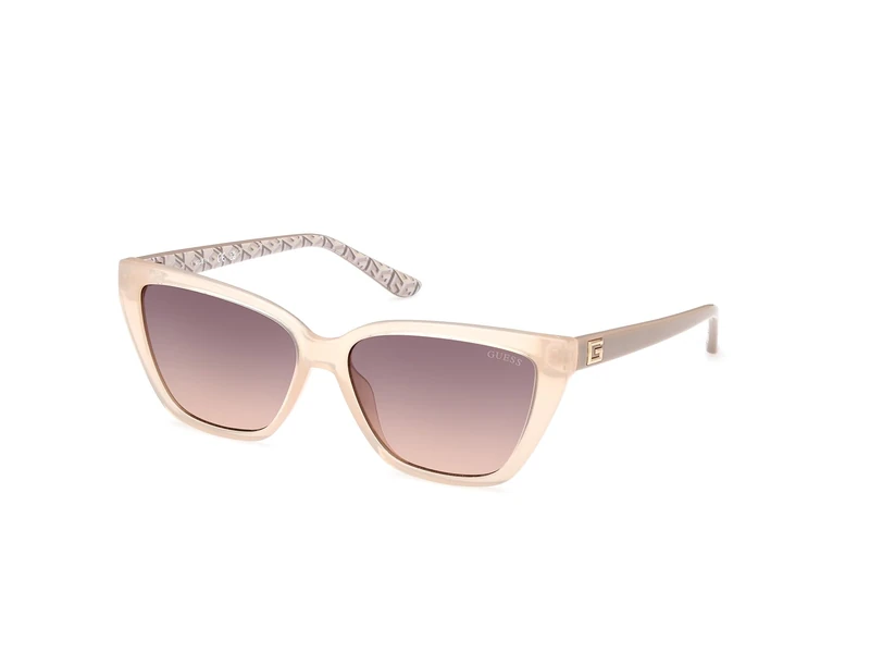 GUESS Unisex Sunglasses, Shiny Beige, 58