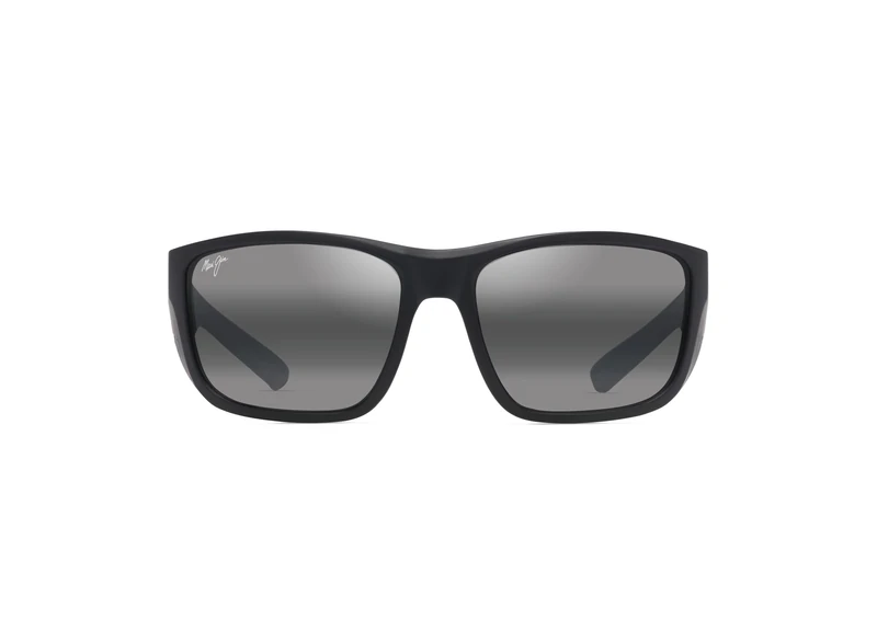 Maui Jim Unisex Amberjack Sunglasses, Grey Amberjack Matte Blac, 60/18/128