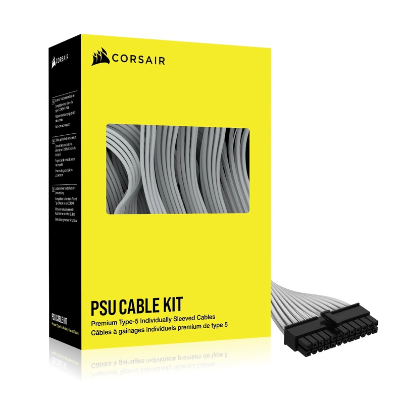 Corsair Premium Individually Sleeved Type-5 PSU Cables - Starter Kit - White
