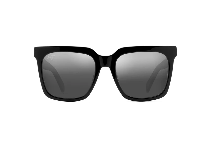 Maui Jim Blankets Sunglasses, Black with Crystal, 54/20/145