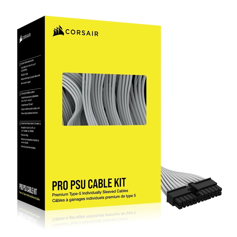Corsair Premium Individually Sleeved Type-5 PSU Cables - Pro Kit - White
