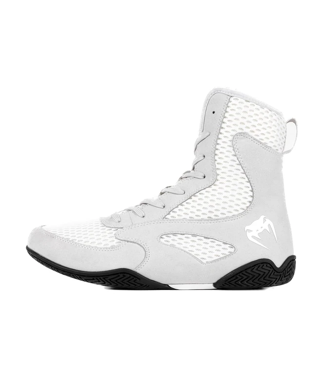 Venum Men Contender Boxschuhe Boxing Shoes, White Grey, 10.5 12 Women