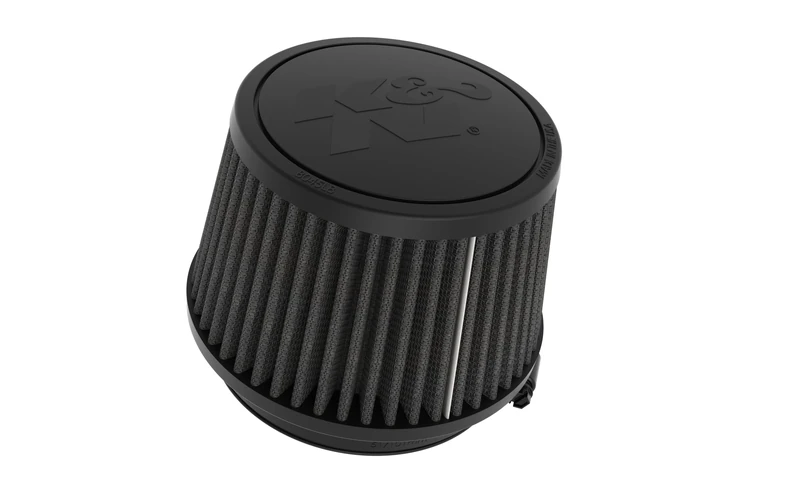 K&N Black Universal Dryflow Conical Air Filter 102mm flange, 137mm base, 114mm top, 87mm height (RU-3119HBK)