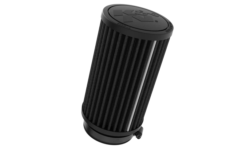 K&N Black Universal Dryflow Round Air Filter 64mm flange, 89mm outside diameter, 152mm height (RU-3131HBK)