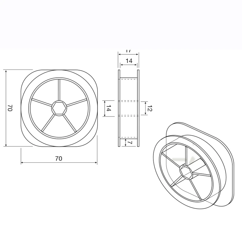 Nyotec Empty Reel, CRYSTAL, One Size - Image 1