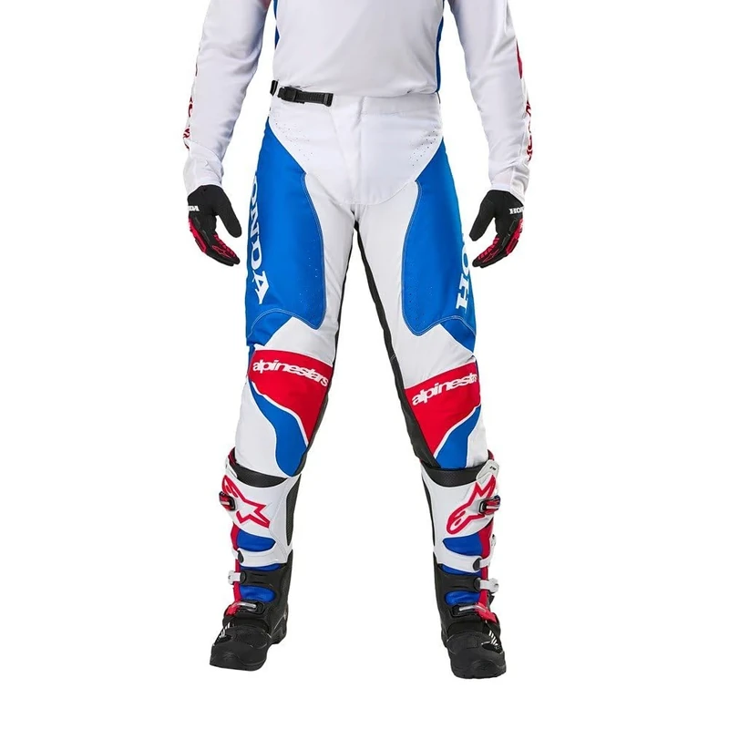 Alpinestars Honda Racer Motocross Pants - White/Blue/Red, Size 36