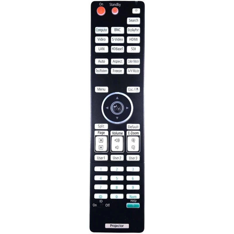 Kindsion Compatible Remote Control 158279900 for Epson PowerLite 4750W/ 4855WU, PowerLite Pro G6050W/ G6070W/ G6150/ G6170, Pro G7805U, Pro G7905U, Pro L1100U, Pro L1200U, Pro L1300U Projectors
