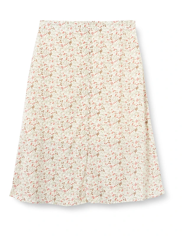 CARNEA Women's Skirt 10526549-ca04, Multicoloured, XXL, Wool White, Multi-Coloured