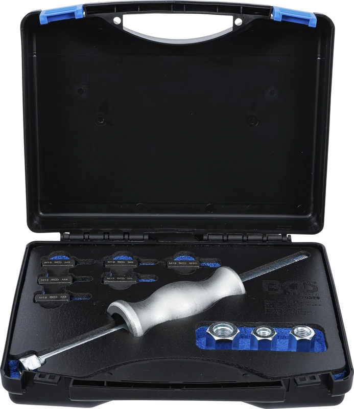 BGS 70325 | Sliding Hammer Set | with Thread Adaptors | 12 pcs