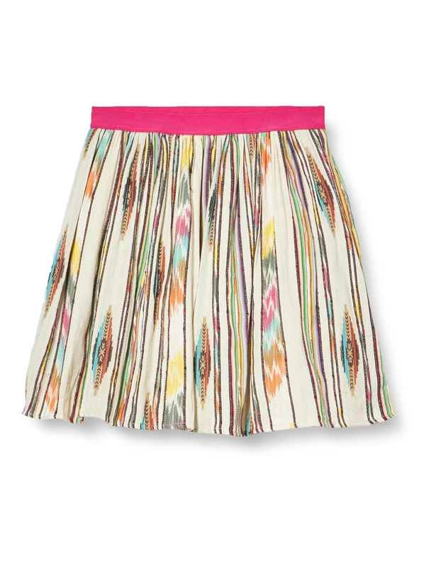 UCY Women's Pleated Skirt 12527419-uc01, Multicolor, XL, Multi-Coloured inca Pattern
