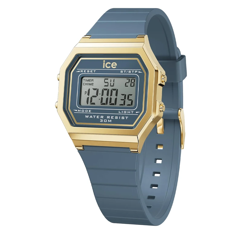 ICE-WATCH - ICE Digit Retro Midnight Blue - Women's Wristwatch with Plastic Strap - 022067 (Small)