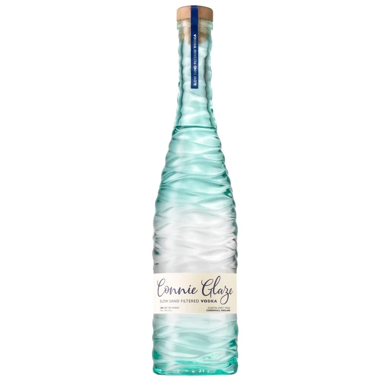 Connie Glaze Slow Sand Filtered Vodka | Coastal British Vodka | Deliciously Smooth | Made from 100% British Wheat & Natural Water | Filtered through Cornish Golden Sand | 40% vol | 70cl