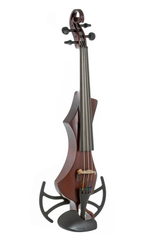 GEWA E-Violin, electronic violin, Novita 3.0 red-brown with adapter for shoulder rests, 4-string