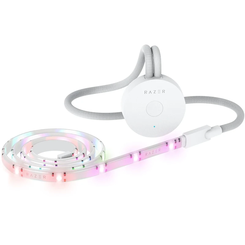 Razer Aether Smart Light Strip - RGB LED Strip for Smart Homes (Flexible Design, Powered Chroma RGB, Matter Compatible, Works with Razer Gamer Room App) White