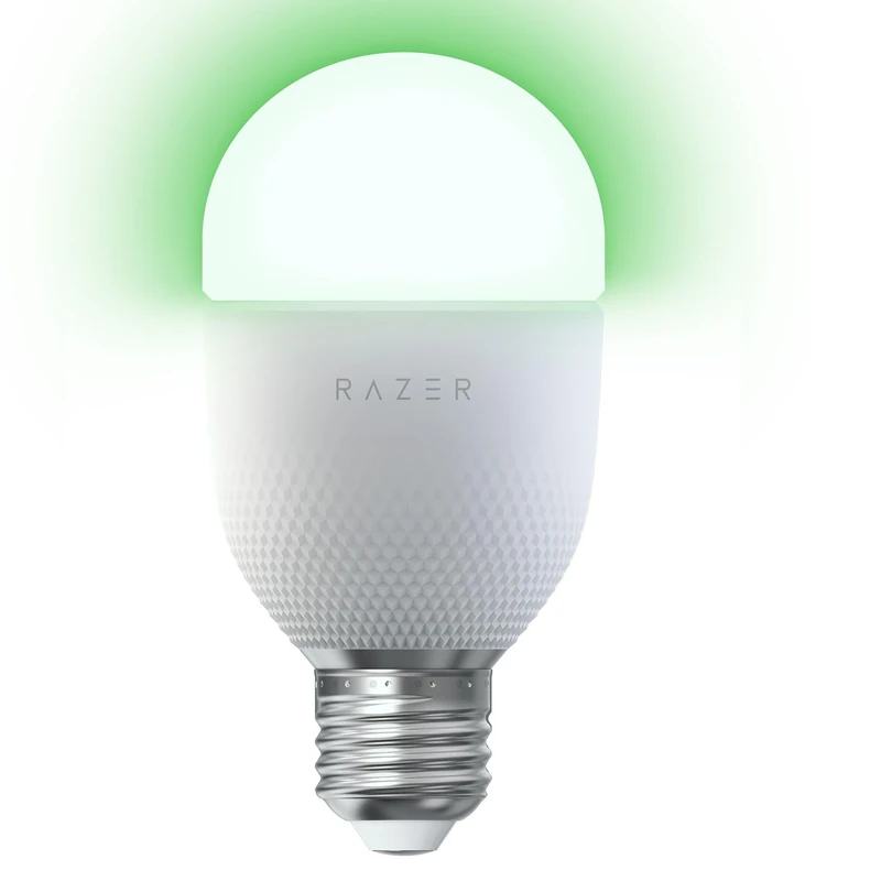 Razer Aether Smart Light Bulb - RGB LED Bulb for Smart Homes (Available in E26/E27 Size, Powered Chroma RGB, Matter Compatible, Works with Razer Gamer Room App) White