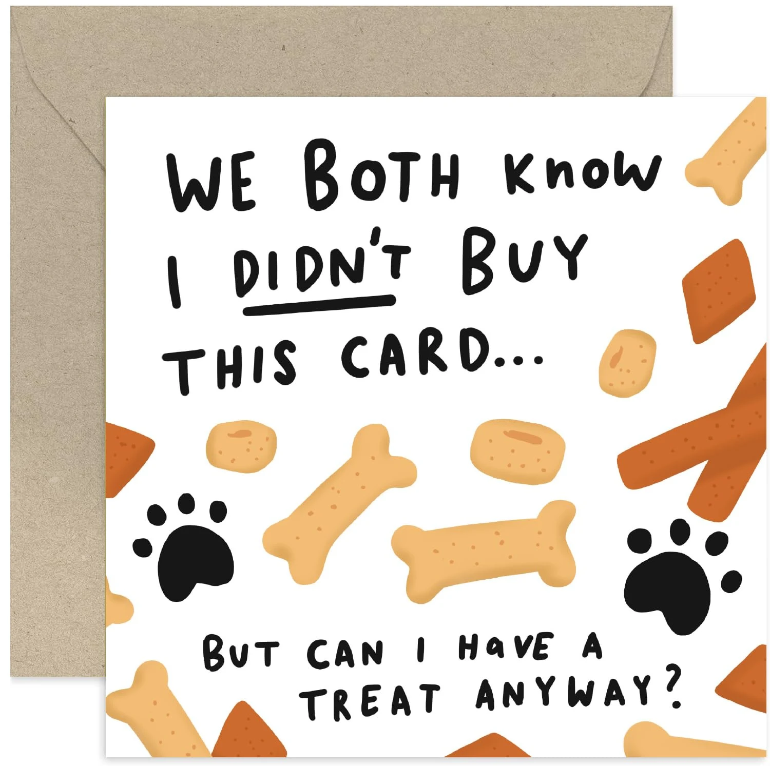 Old English Co. Funny Birthday Card from The Dog - Hilarious Birthday Card for Dog Owner - Fur Baby Gift to Dog Mum, Dad, Wife, Husband, Boyfriend, Girlfriend - Humorous Card for Dog Parents