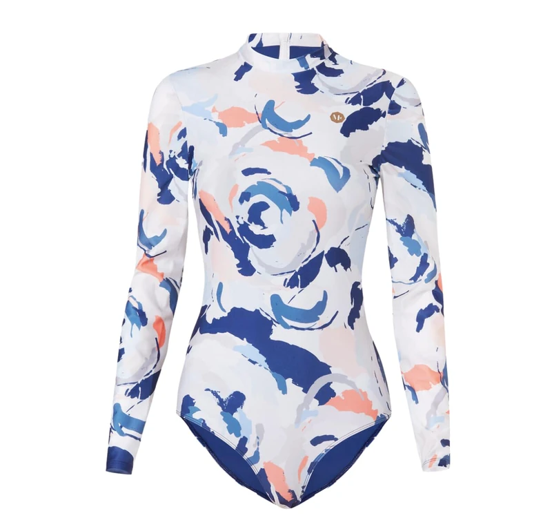 MF -Sea® Women's Willy Belize Swimming Trunks with Long Sleeves, Polyester and Elastane Fabric with UV Protection UPF 50+, Ideal for Swimming, Surfing and Water Sports., S, One Size