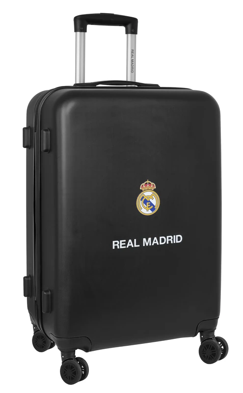 Safta Real Madrid 2nd Team 23/24 – Cabin Trolley 24 Inches, Suitcase with Wheels, Security Lock, Lightweight Suitcase, 40 x 26 x 63 cm, Navy Blue, Navy, Estándar, Casual