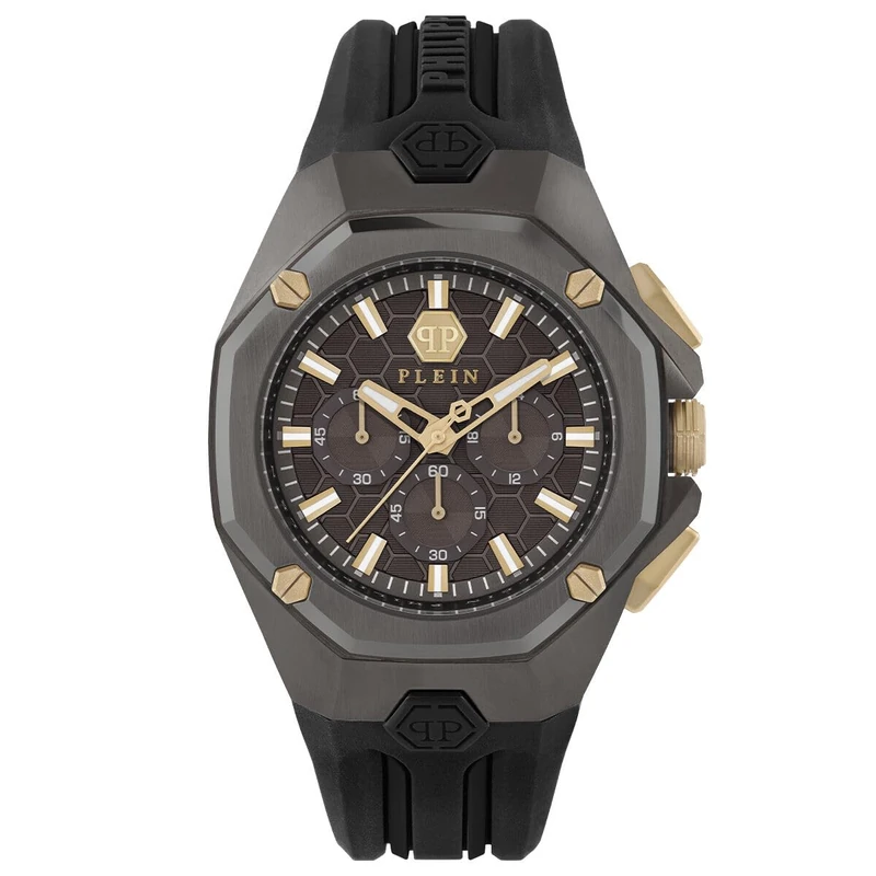 Philipp Plein Men Chronograph Quartz Watch Octagon - Image 1