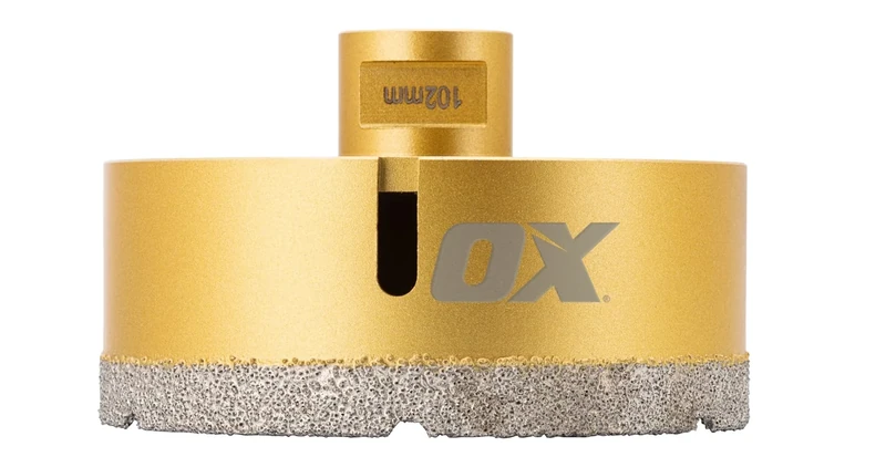 OX Tools Spectrum M14 Dry Cut Diamond Tile Drill - 102mm