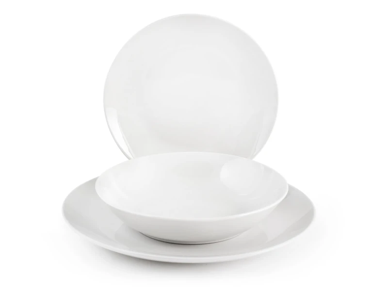 Royal Norfolk Venus Dinner Set, 18 Plates, Porcelain, White