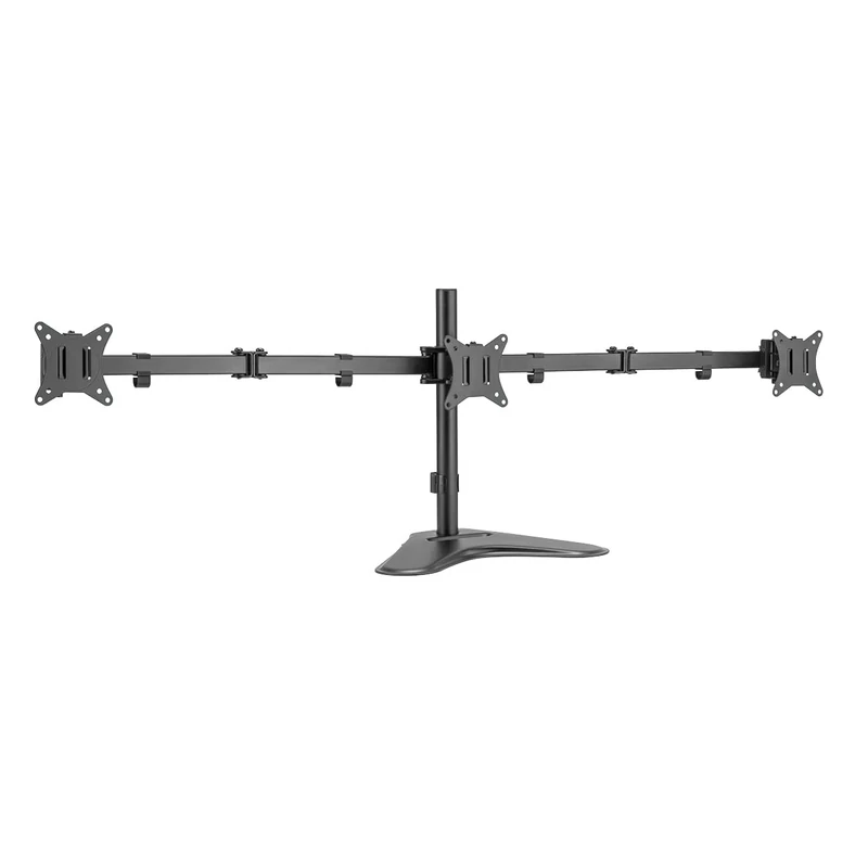 Logilink Aluminum 3 Monitor Stand 17-27" Arm Length 658mm with Smartphone Mount