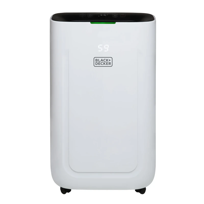 BLACK+DECKER BXEH60014GB 20L Smart Dehumidifier, 4 Modes, Quiet, 6.5L Water Tank, 24 Hour Timer, White