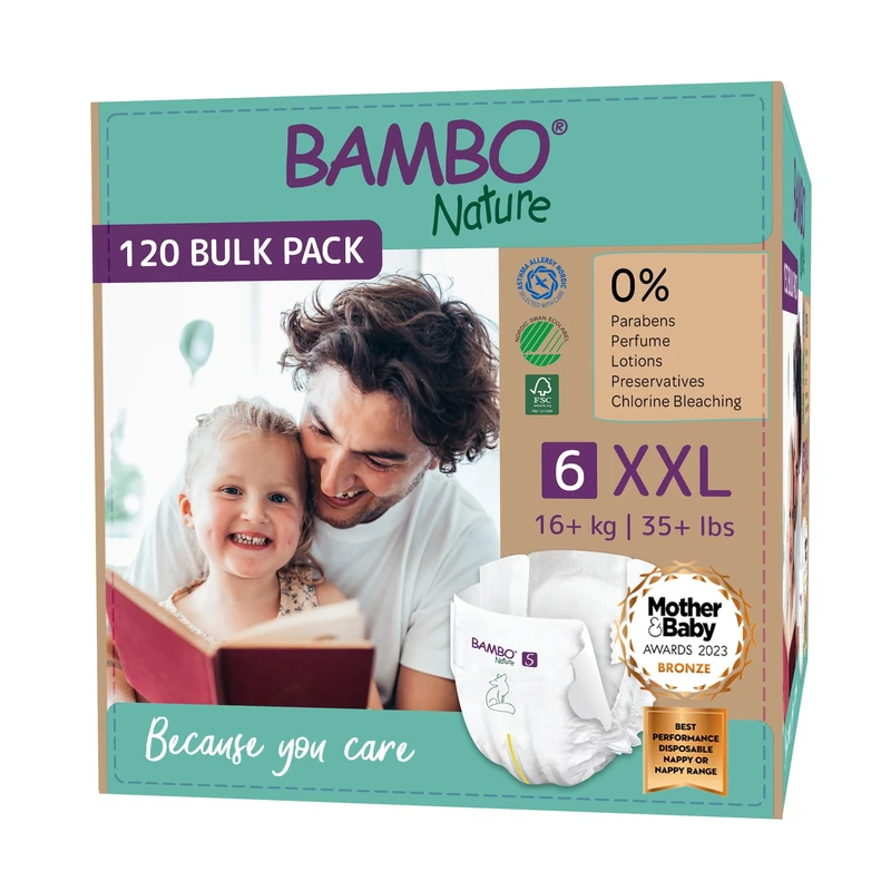 Bambo Nature Baby Diapers Size 6 (16 kg + 20 Count)