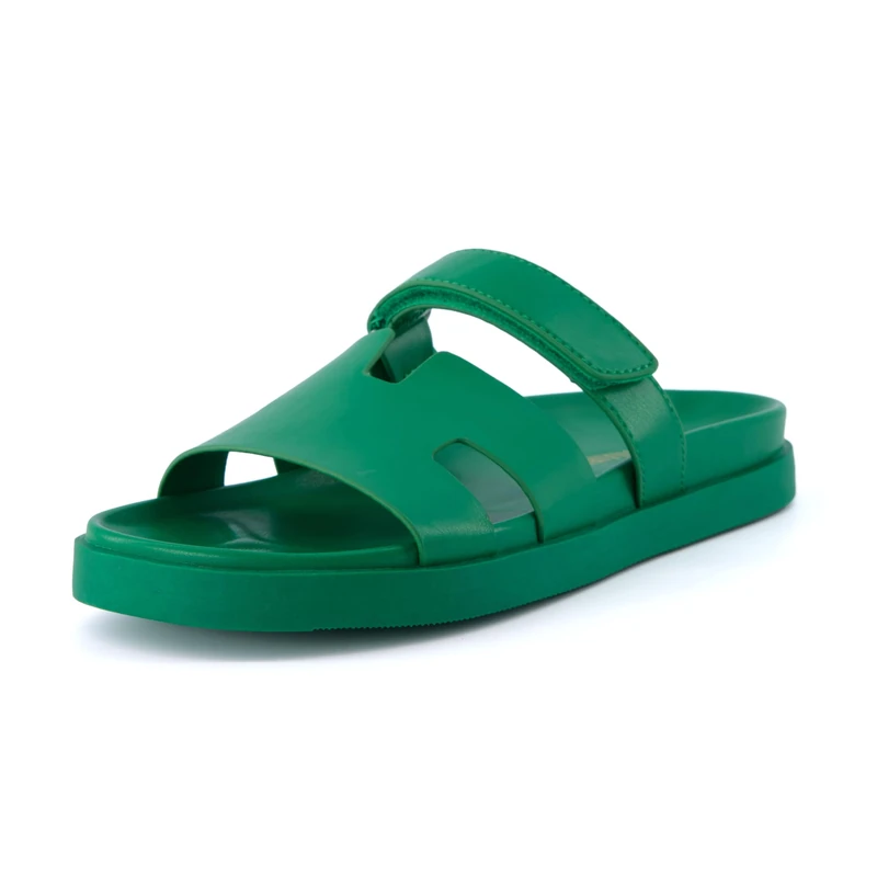 CUSHIONAIRE Women's Lotto Footbed Sandal with +Comfort, Wide Widths Available, Kelly Green 4.5 UK - Image 1
