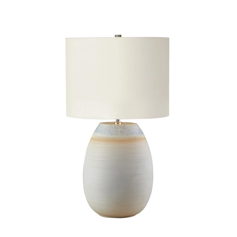 Elstead Lighting Table Lamp, Blue and Sand
