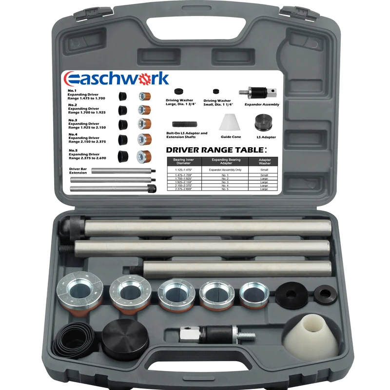 Cam Bearing Install Tool & Engine Cam Bearing Remove Kit Complete Installation & Removal Chevy LS Engine - Covers Most Domestic and Import Vehicles， Patented