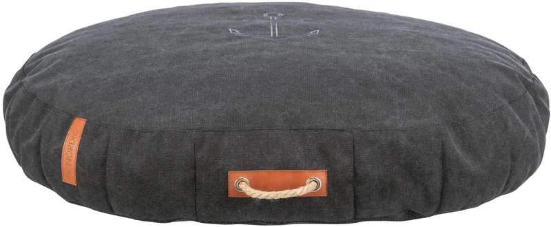 TRIXIE BE Nordic Foehr Cushion, Oval, 80 x 60 cm, Black