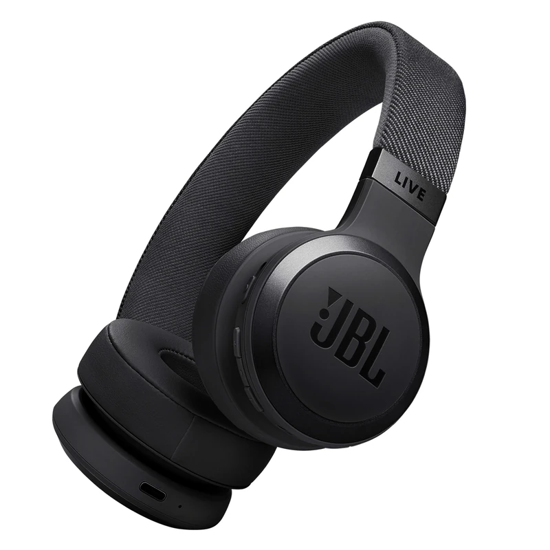 JBL Live 670 NC Wireless On-Ear Headphones with Noise-Cancelling Technology and 65-Hour Battery Life, Black