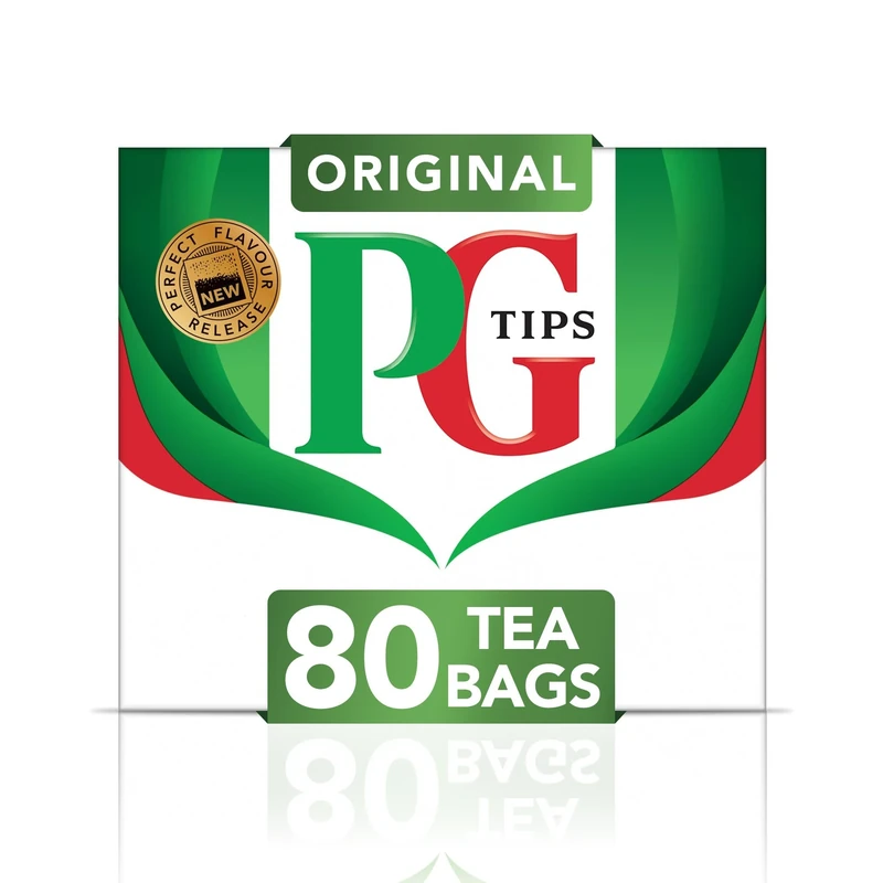 PG Tips Original | Black Tea Bags | Refreshing, Flavourful & Full-Bodied | Perfect Flavour Release | 80 Plant Based Biodegradable Teabags