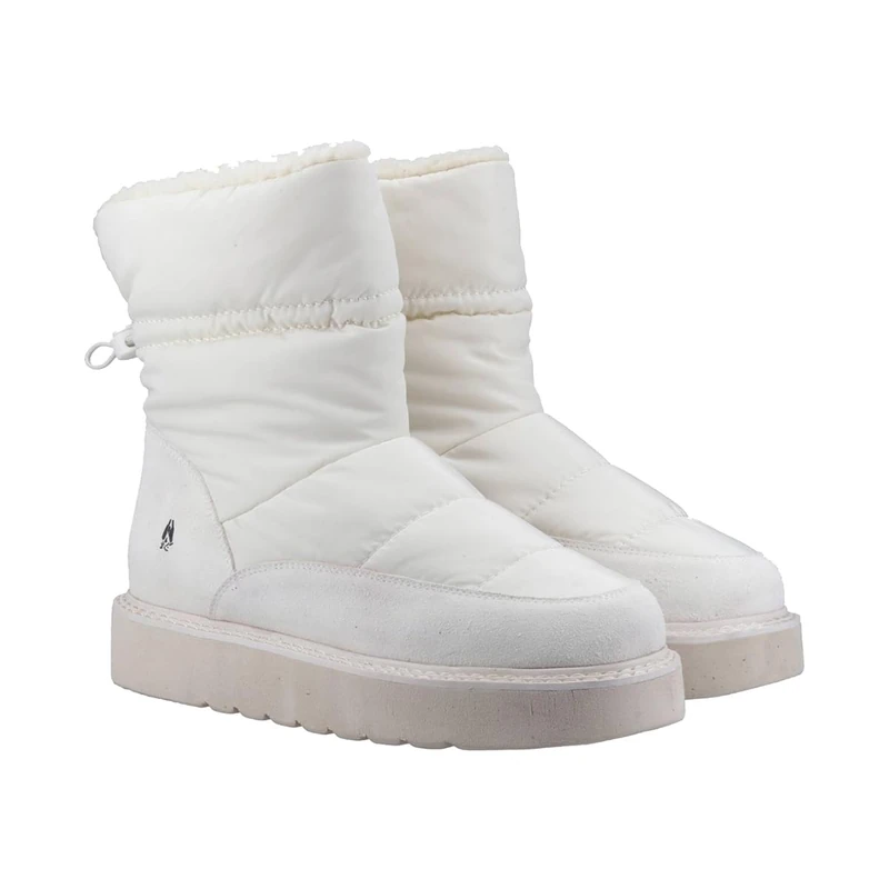 Hush Puppies Women's Hush Puffies Slipper, White, 5 UK