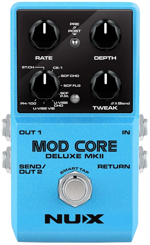 NU-X | Mod Core Deluxe mkII Pedal With New Effect Models, Signal & Routing Options