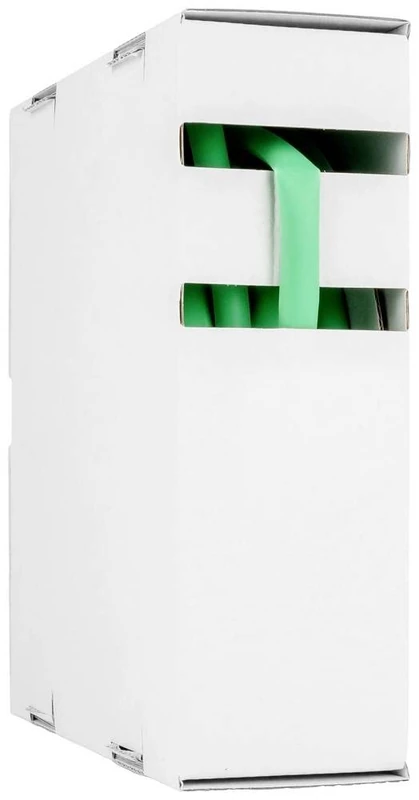 Hongshang 2111134058 Heat Shrink Tubing Without Adhesive Green 25.40 mm 12.70 mm Shrink Rate 2:1 5 m