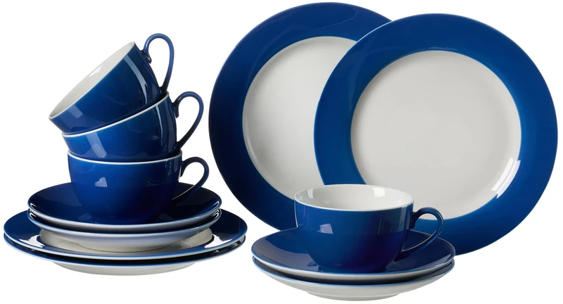 Ritzenhoff & Breker Doppio Coffee Service 12-Piece Blue Porcelain