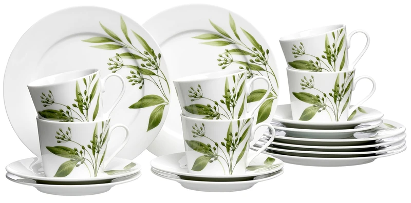 Ritzenhoff & Breker Kaffeeservice Evora 18-Piece, Porcelain