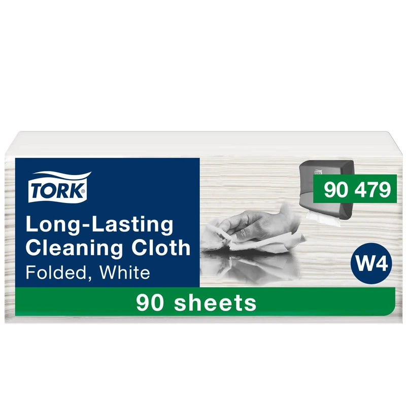 Tork Long-Lasting Cleaning Cloth White W4, Multipurpose, 90 Cloths, 90479