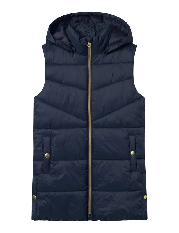 NAME IT Girl's Nkfmoney Vest Pb Quilted, Blue, 146