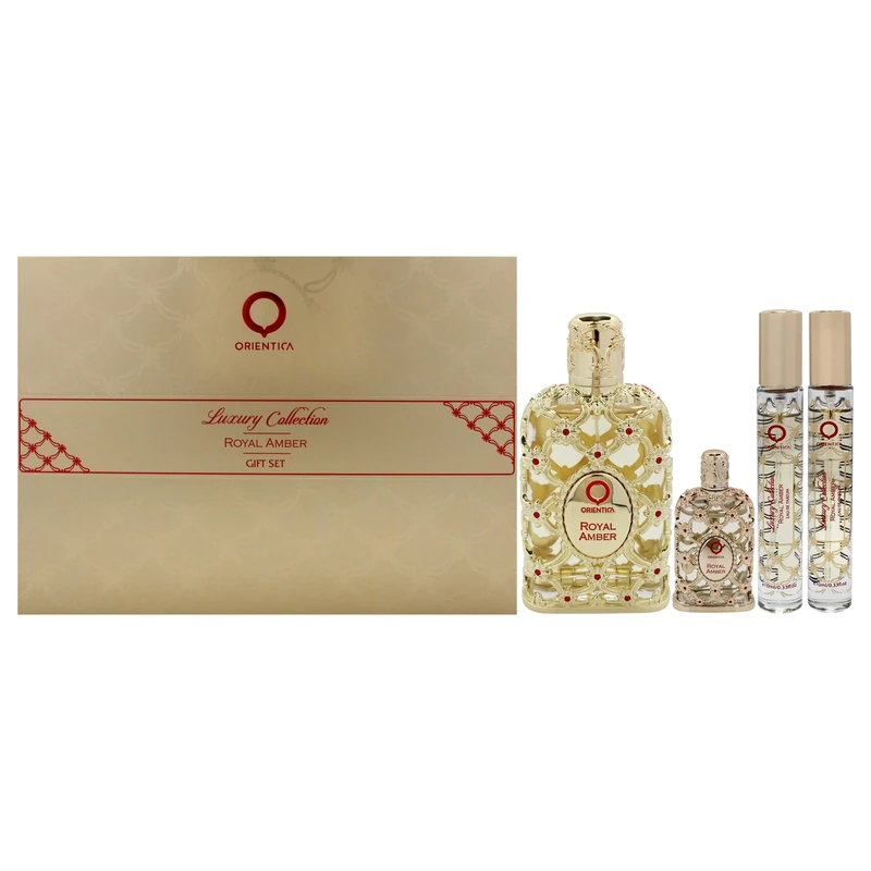 Orientica Royal Amber Gift Set 108ml Eau de Parfum Spray | Luxurious Unisex Fragrance for Men & Women | Long-Lasting Oriental Floral Scent | Gift for Special Occasions