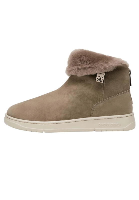 Candice Cooper Velour Ankle Boots, taupe, 7 UK