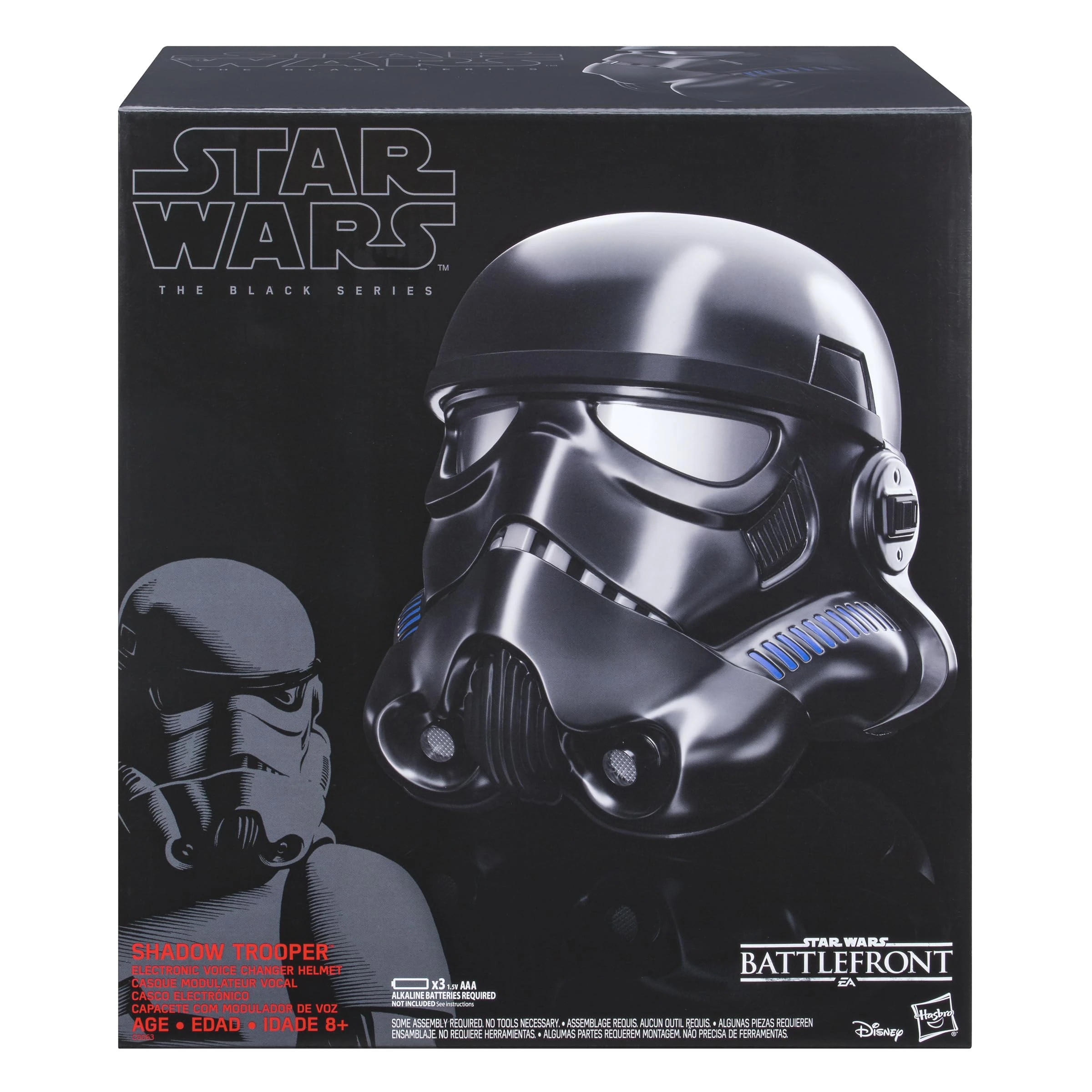 Star Wars The Black Series Shadow Trooper Premium Electronic Helmet, Battlefront Adult Roleplay Item