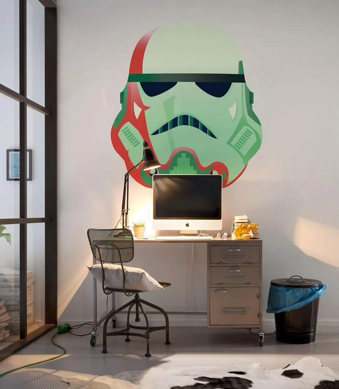 Self-Adhesive Non-Woven Photo Wallpaper/Wall Sticker Star Wars One of US Size 125 x 125 cm Wallpaper Wall Decoration Children's Room